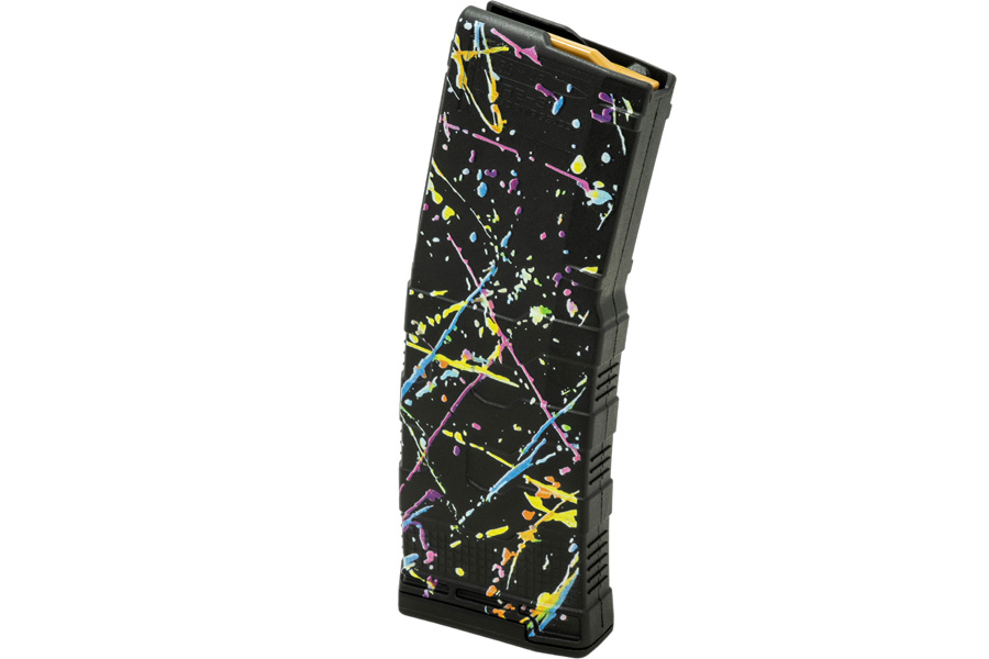 AMEND2 AR-15 5.56 NATO/.223 Remington 30 Round Magazine with Neon Splatter Finish